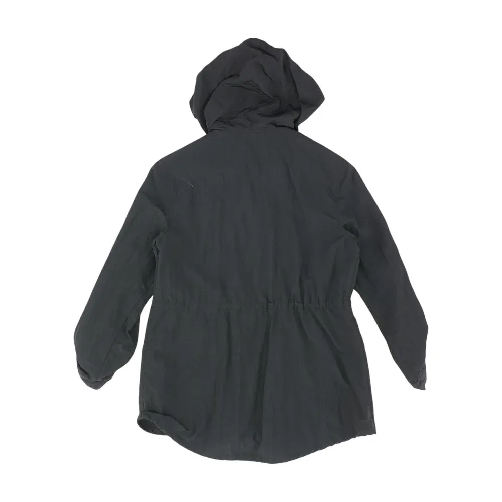 Black Solid Rain Jacket
