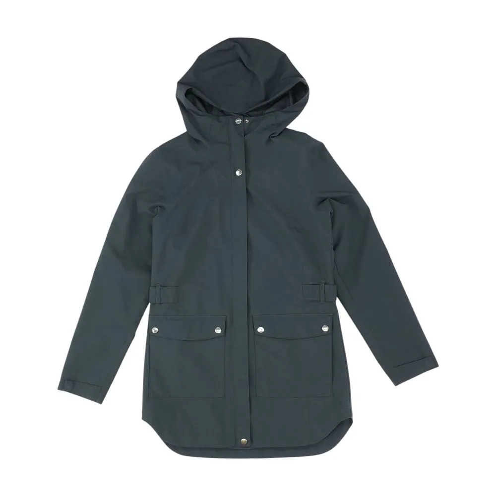 Black Solid Rain Jacket