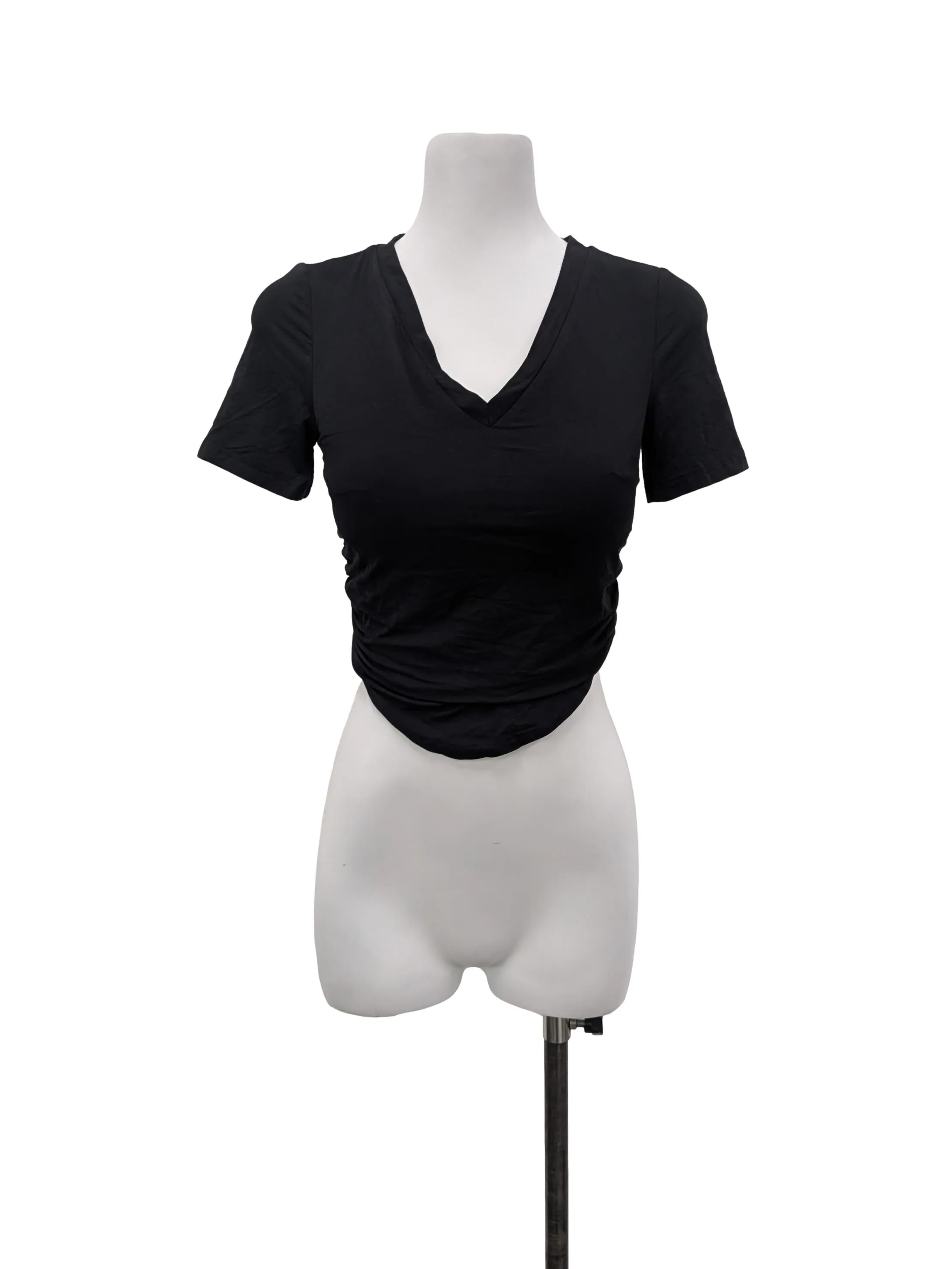Black V-Neck Top