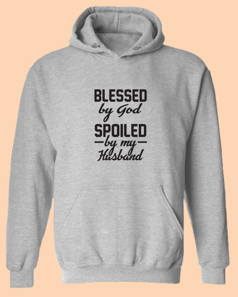 Blessed By God, Spoiled by my Husband Women Hoodie