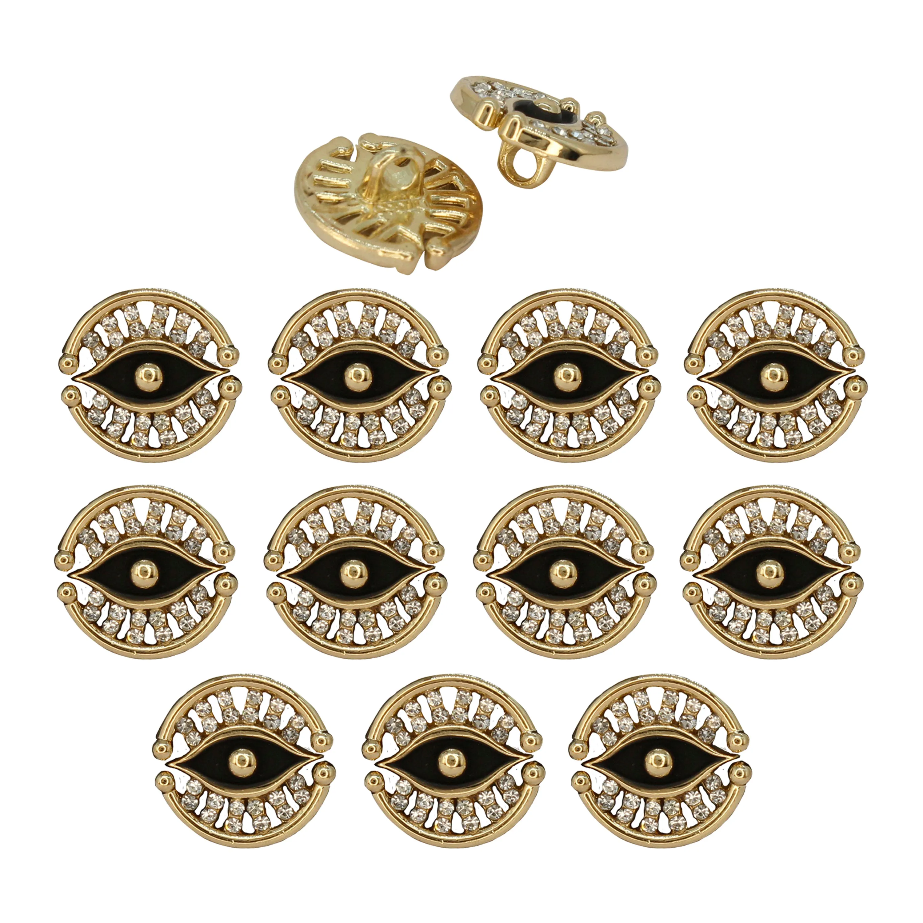 Blessing Evil Eye Design Button