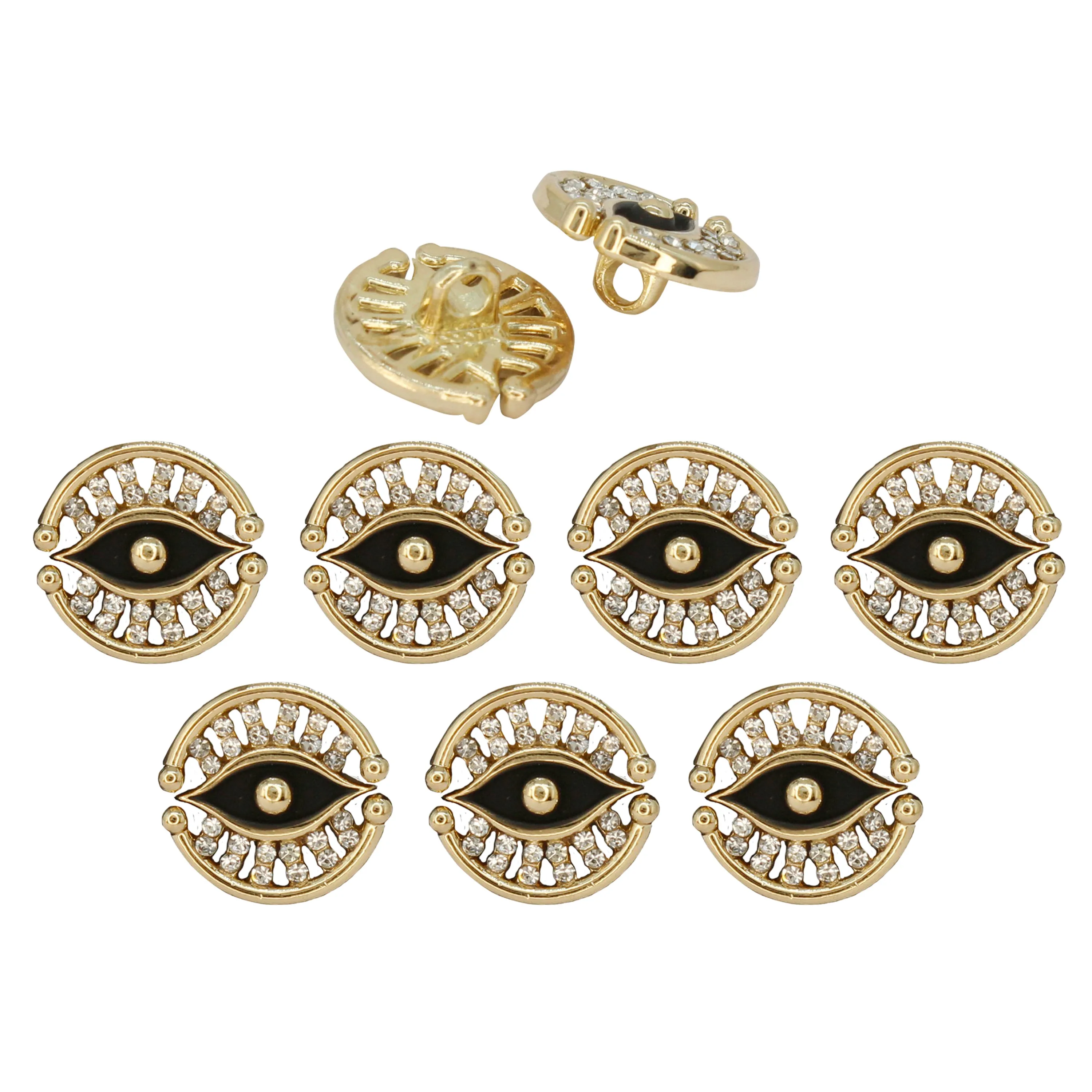 Blessing Evil Eye Design Button
