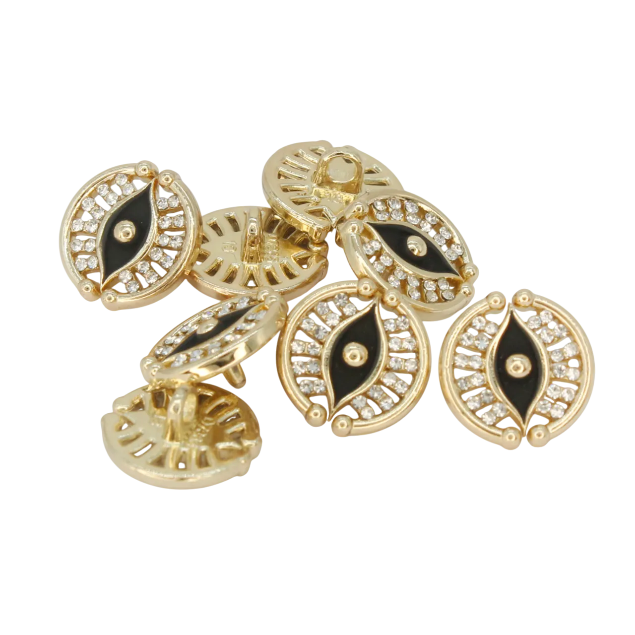 Blessing Evil Eye Design Button