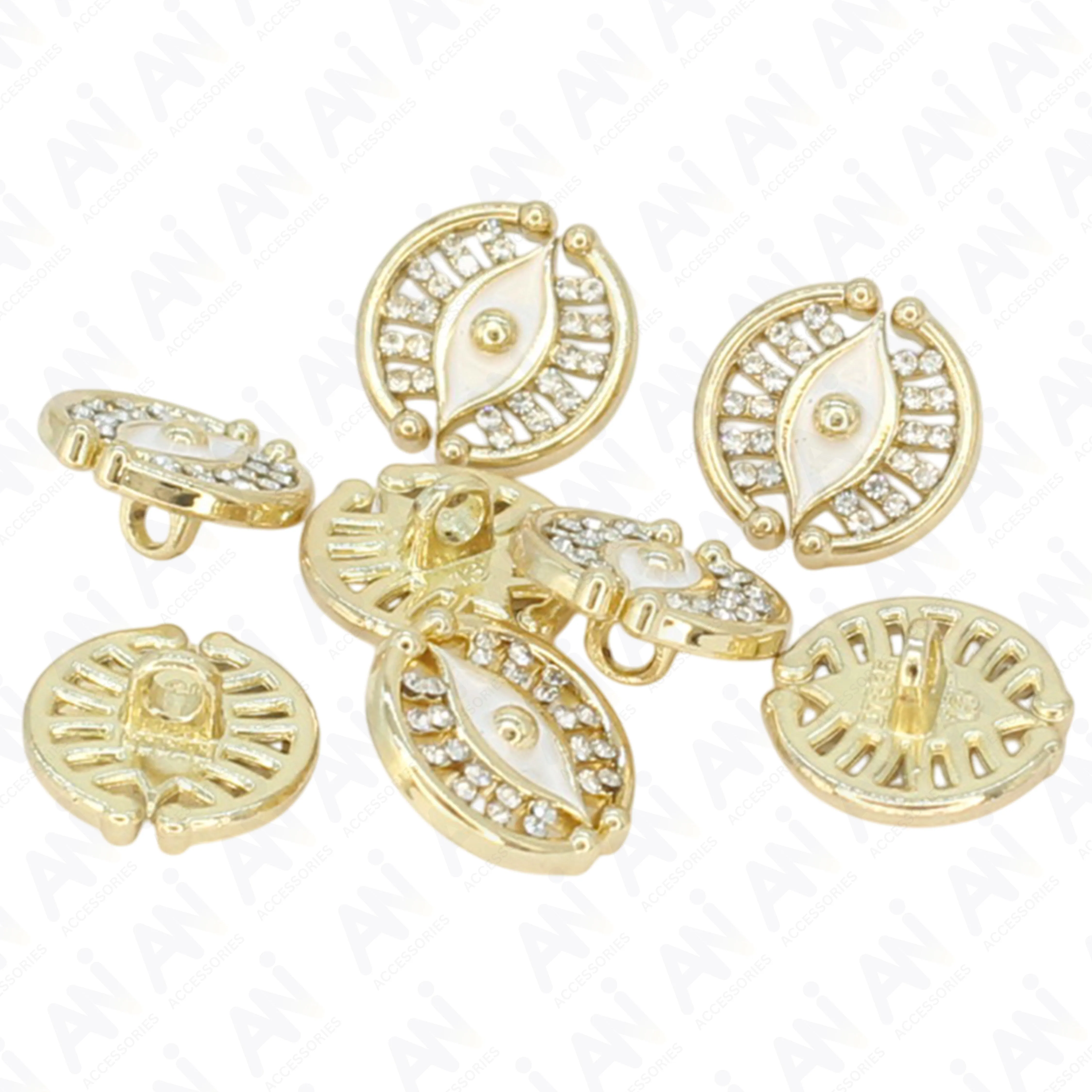 Blessing Evil Eye Design Button