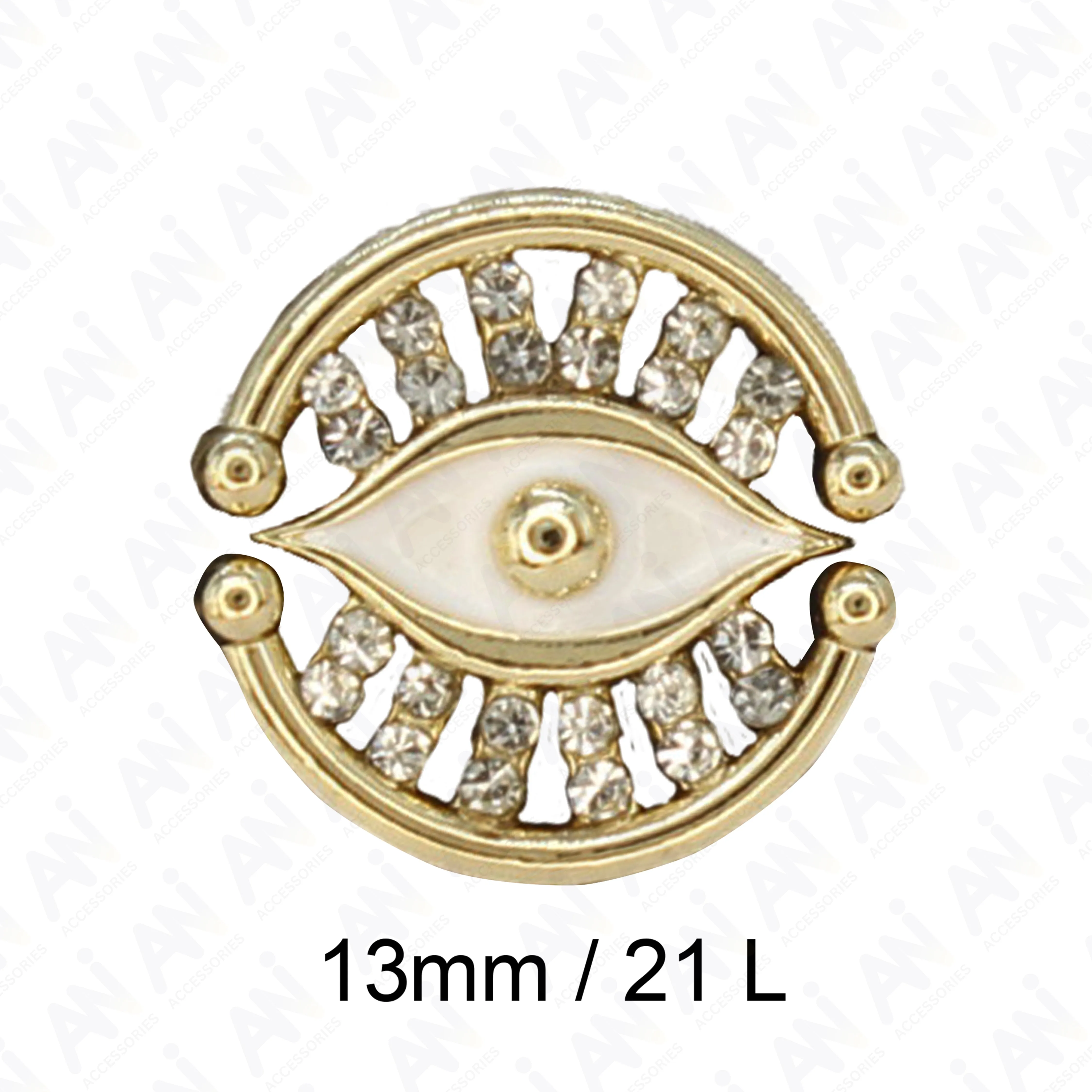 Blessing Evil Eye Design Button