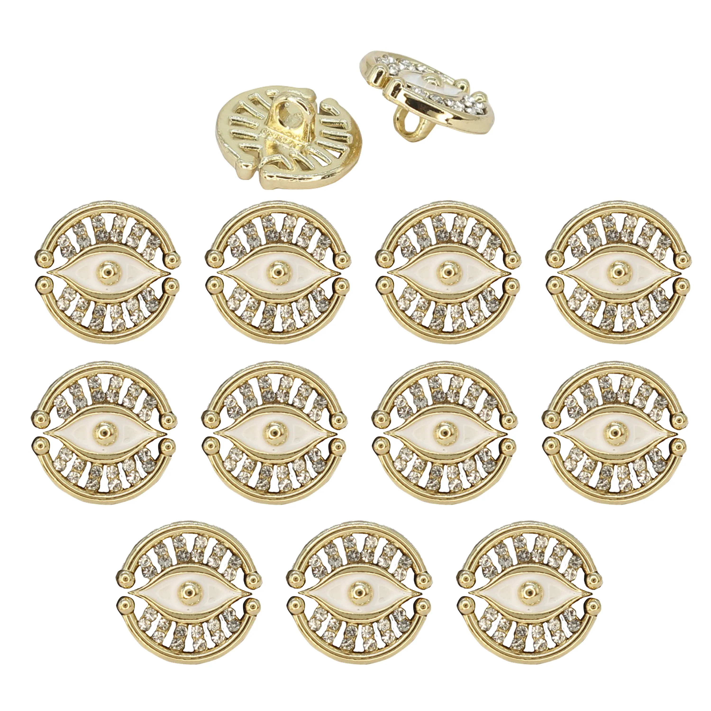Blessing Evil Eye Design Button