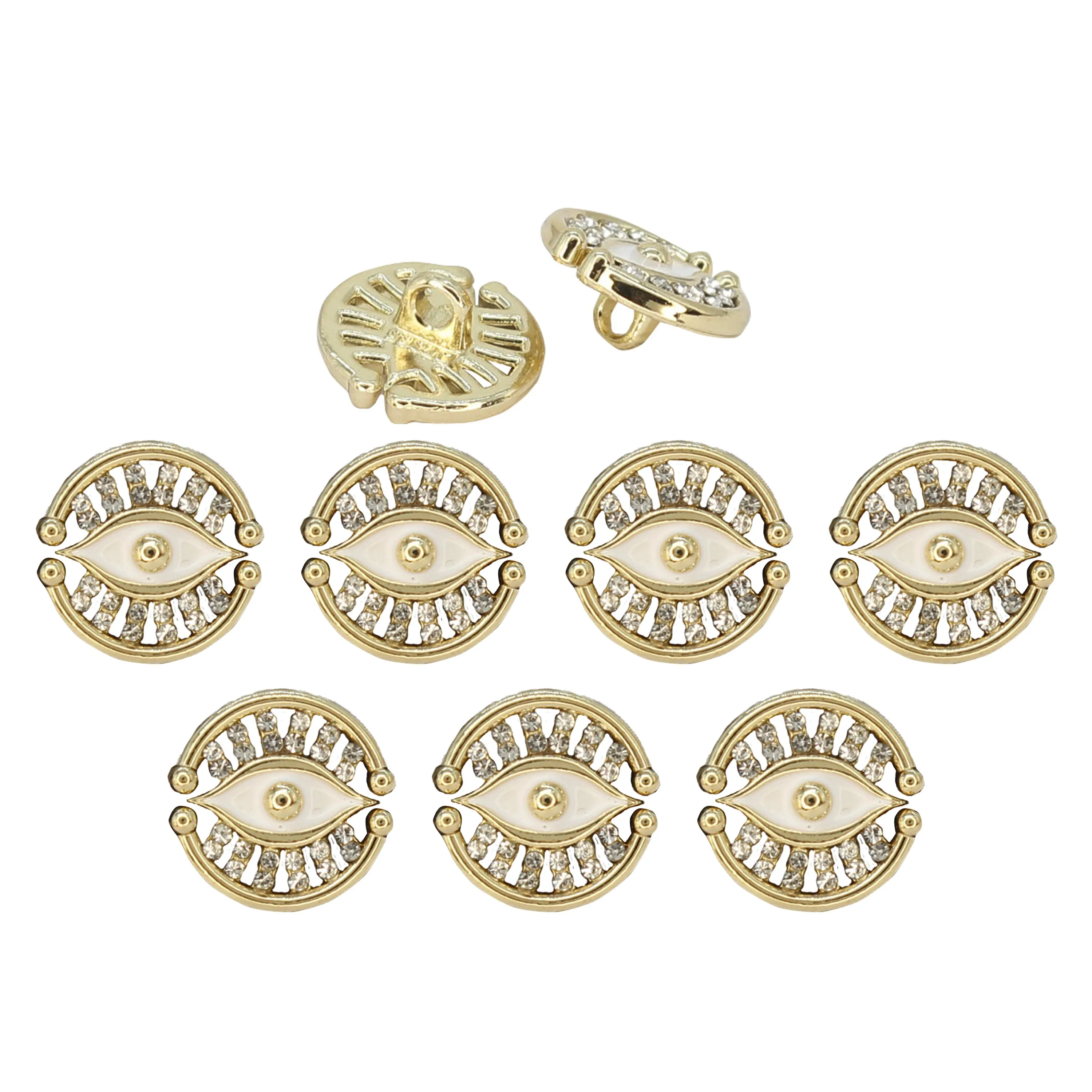 Blessing Evil Eye Design Button