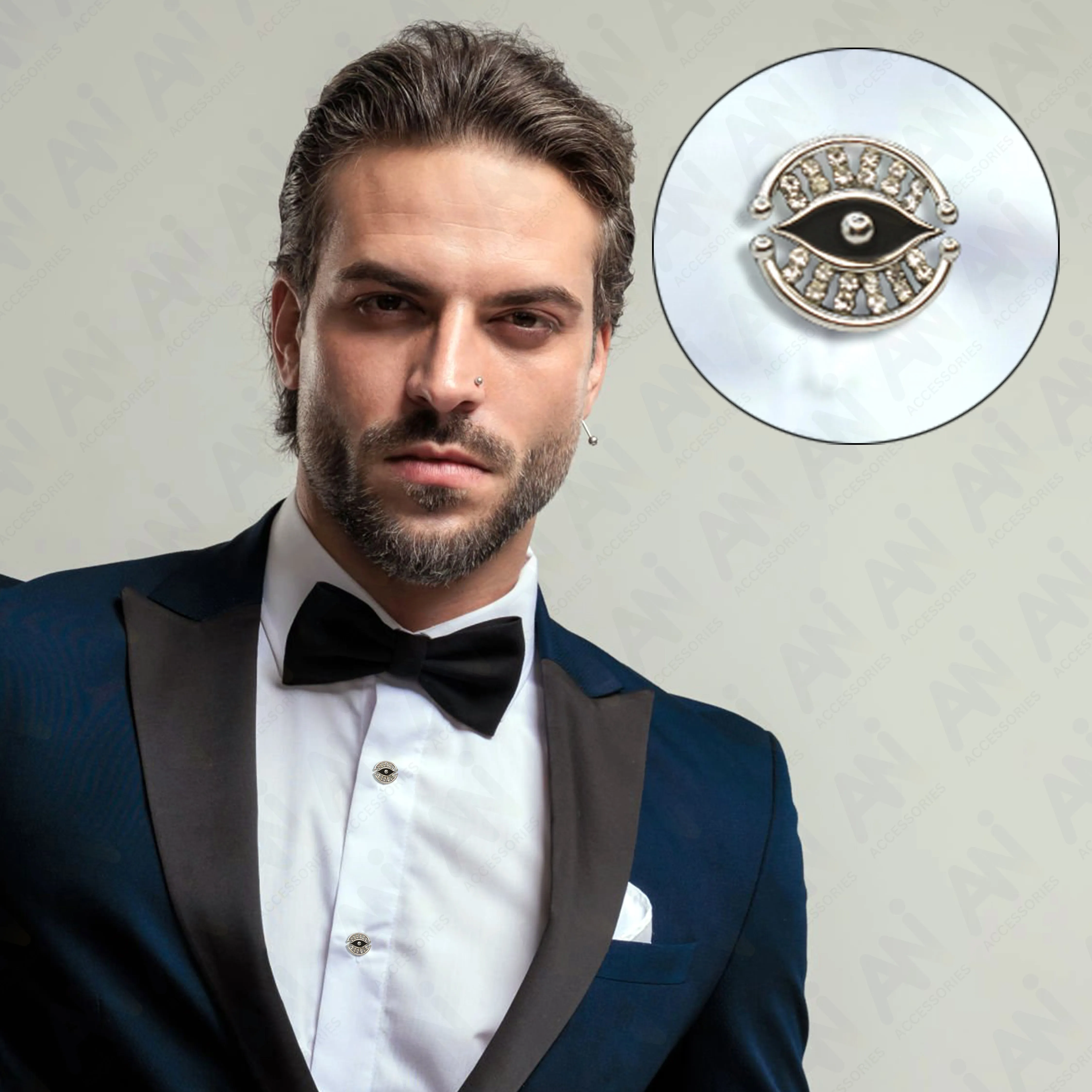 Blessing Evil Eye Design Button