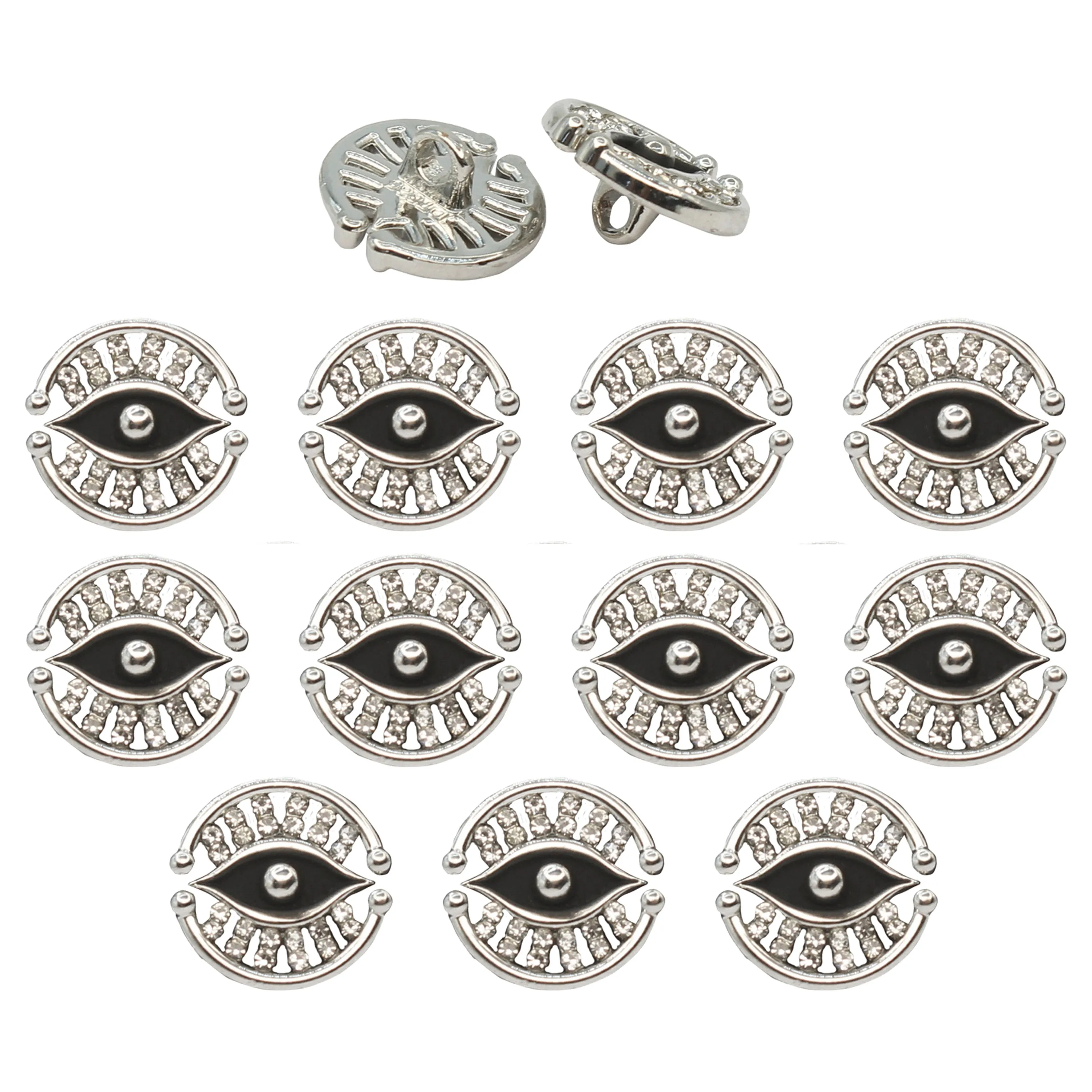 Blessing Evil Eye Design Button