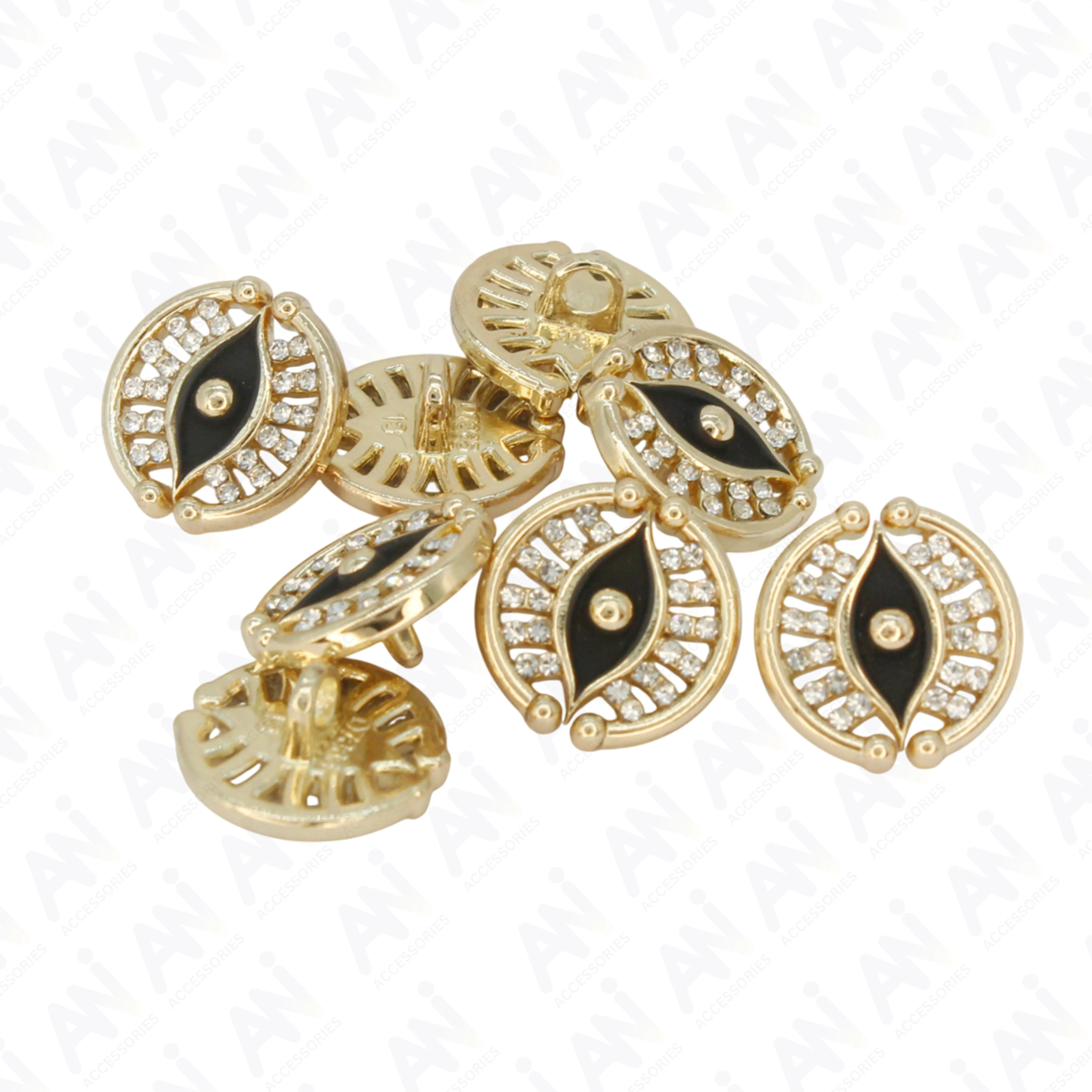 Blessing Evil Eye Design Button
