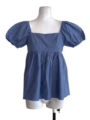 Blue Blouson Top TEM