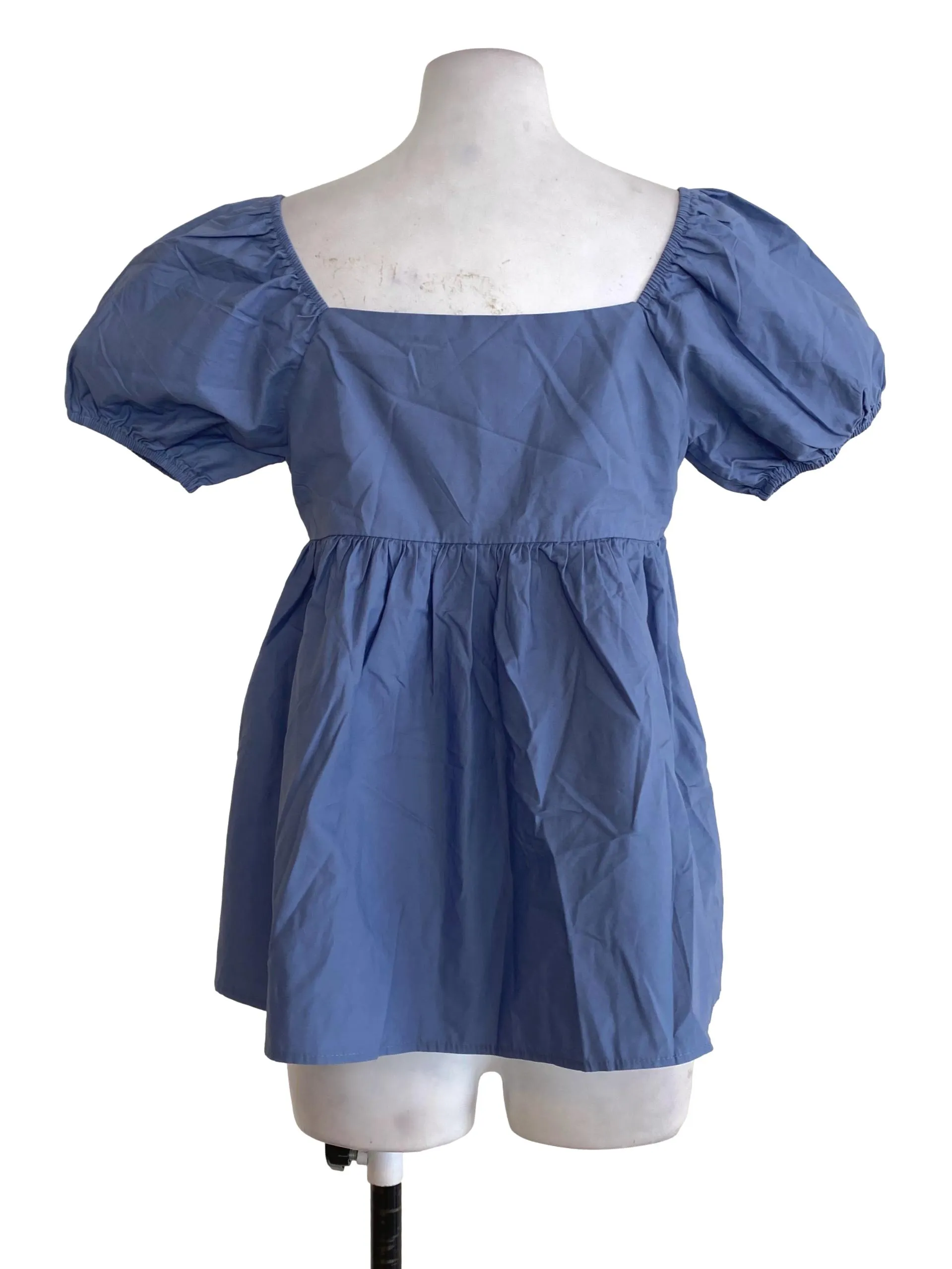 Blue Blouson Top TEM