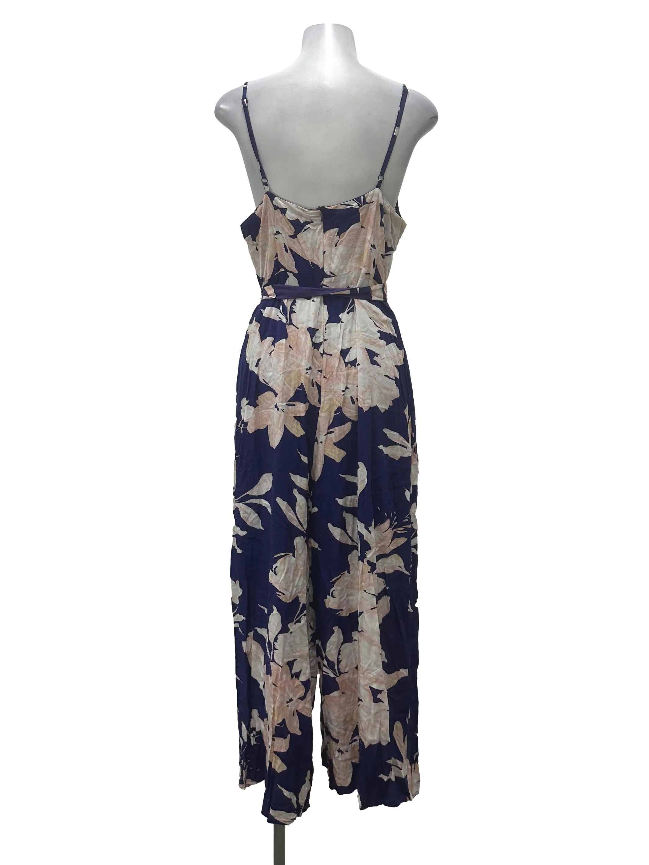 Blue Floral Jumpsuit