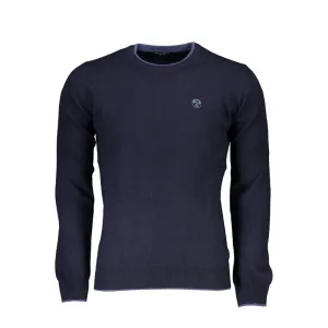 Blue Polyamide Men Sweater