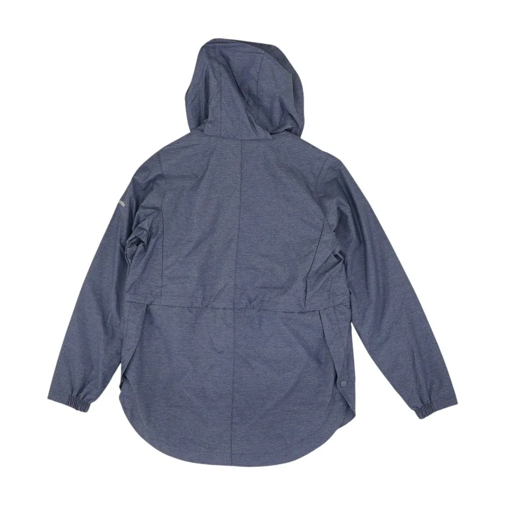 Blue Solid Rain Jacket