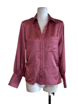Blush Pink High Collar Top OSN