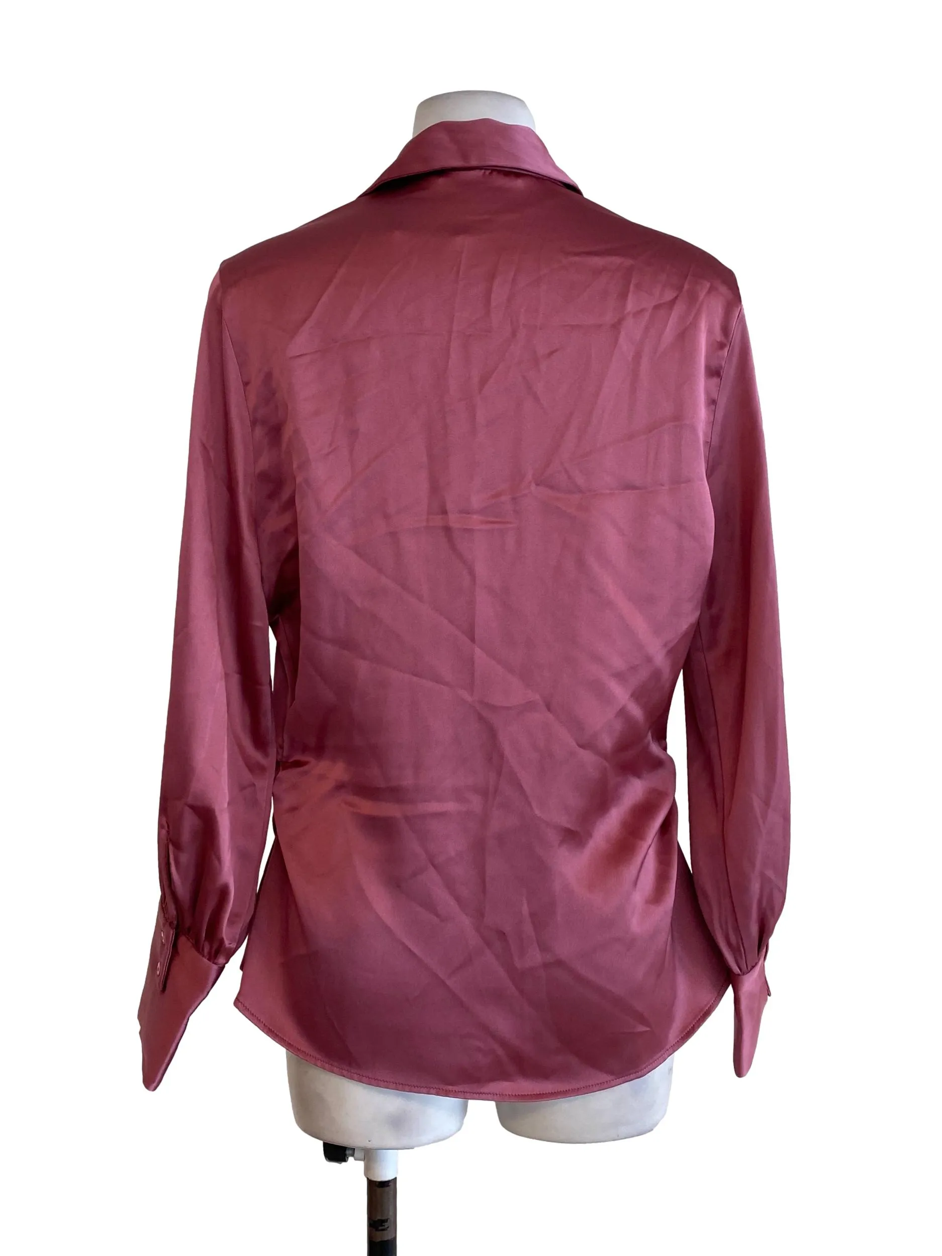 Blush Pink High Collar Top OSN