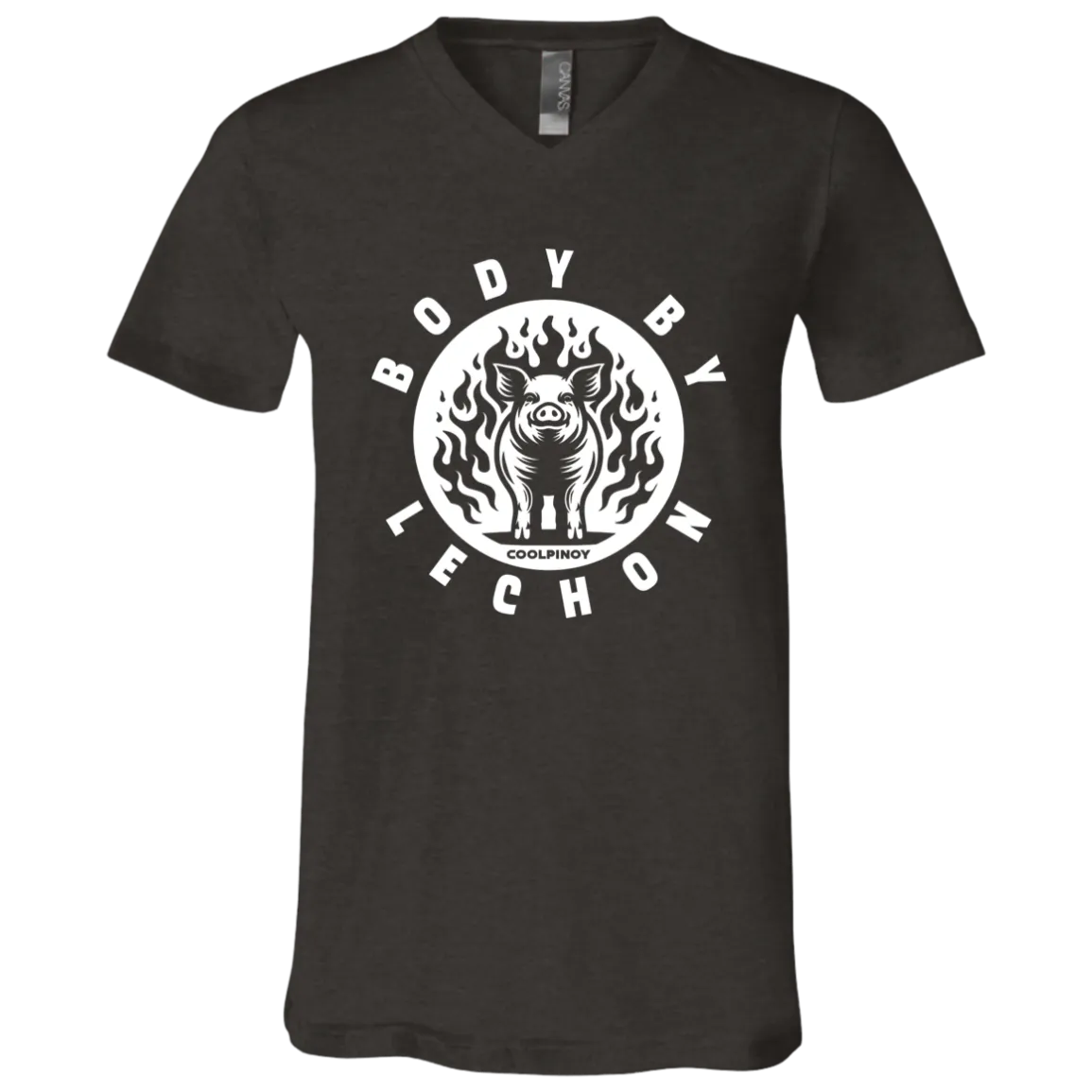 Body By Lechon Circle Unisex Jersey V-Neck T-Shirt