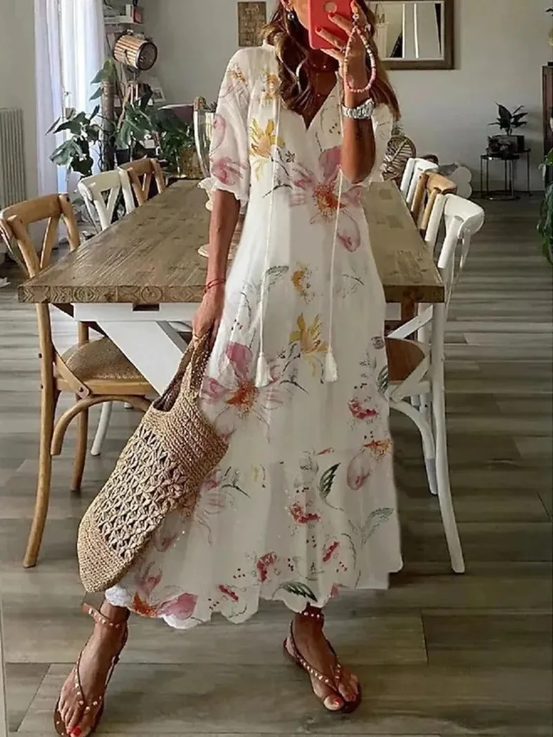 Bohemian maxi dress