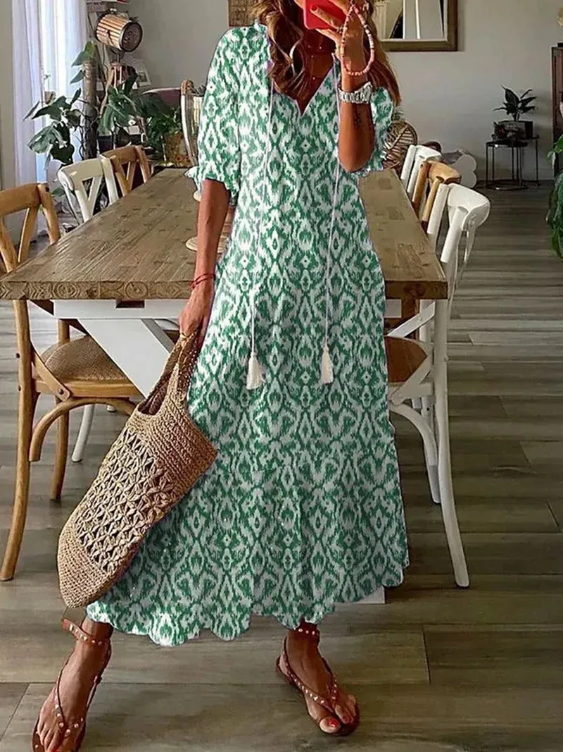 Bohemian maxi dress