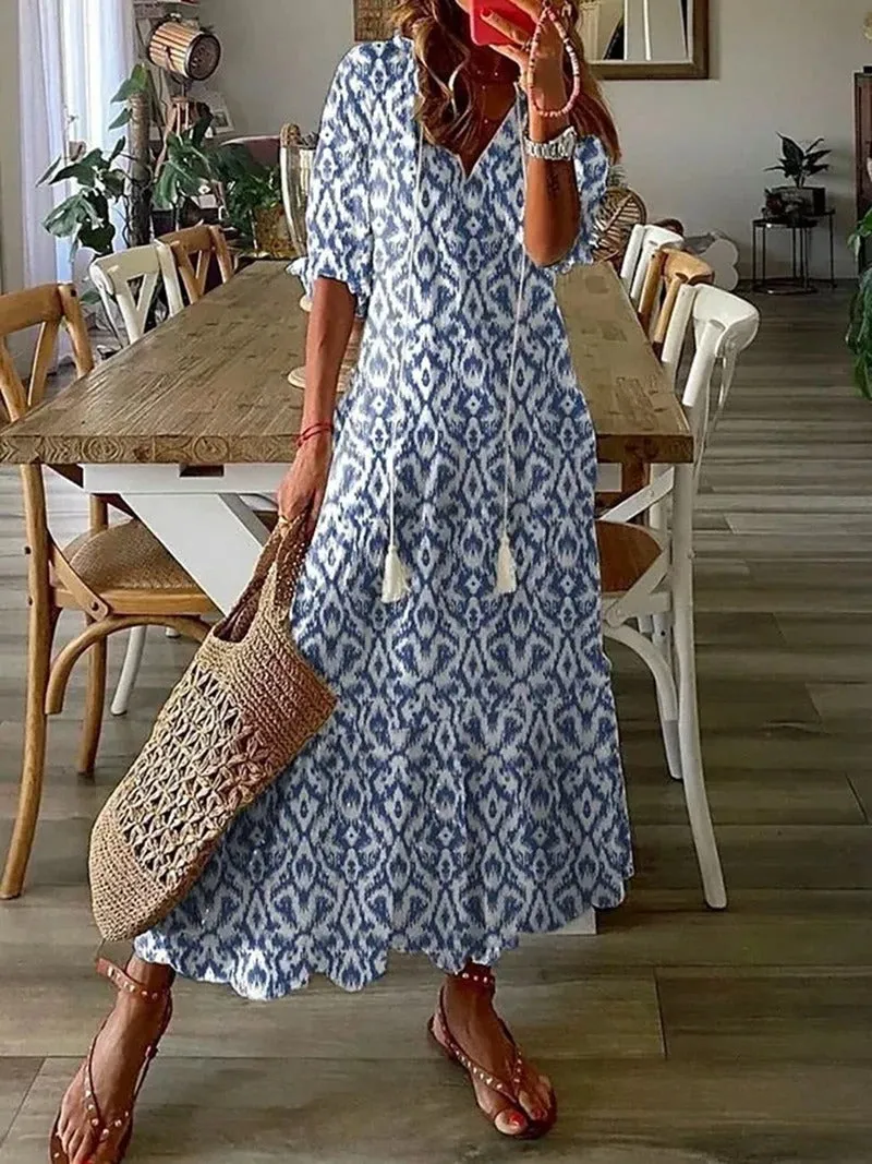 Bohemian maxi dress