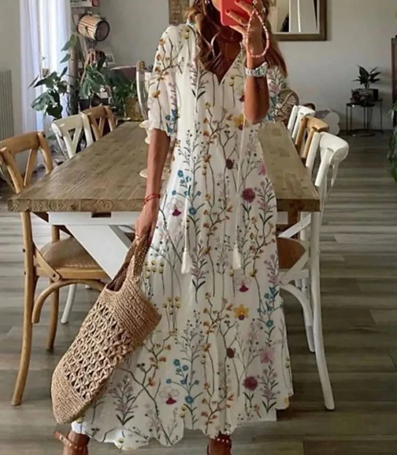 Bohemian maxi dress