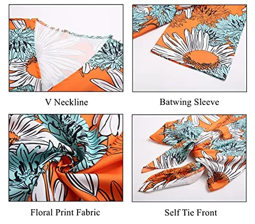 Boho Knot Front Floral Top