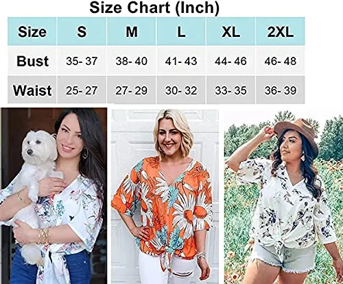Boho Knot Front Floral Top
