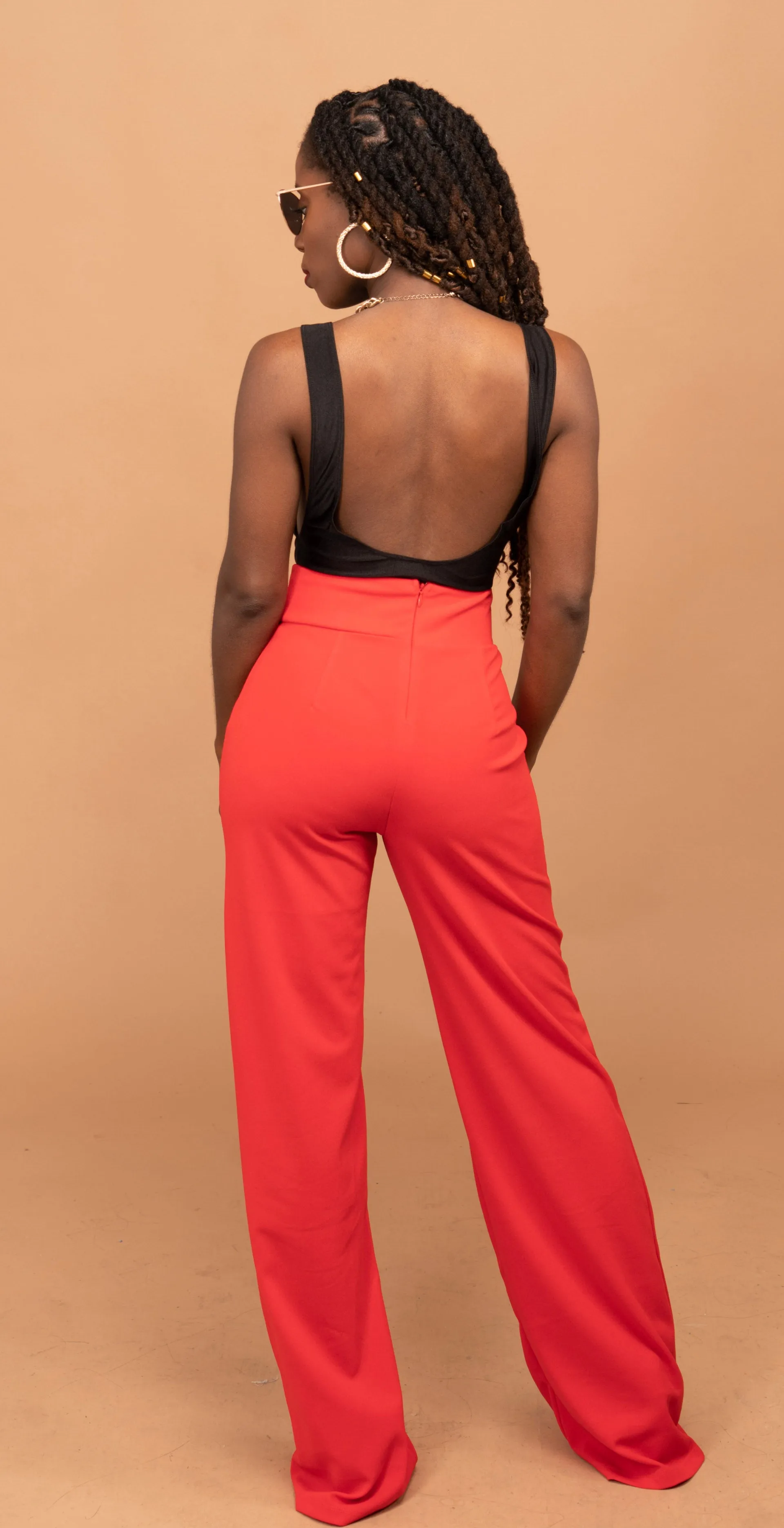 Boss Lady Wide Leg pants(Red)
