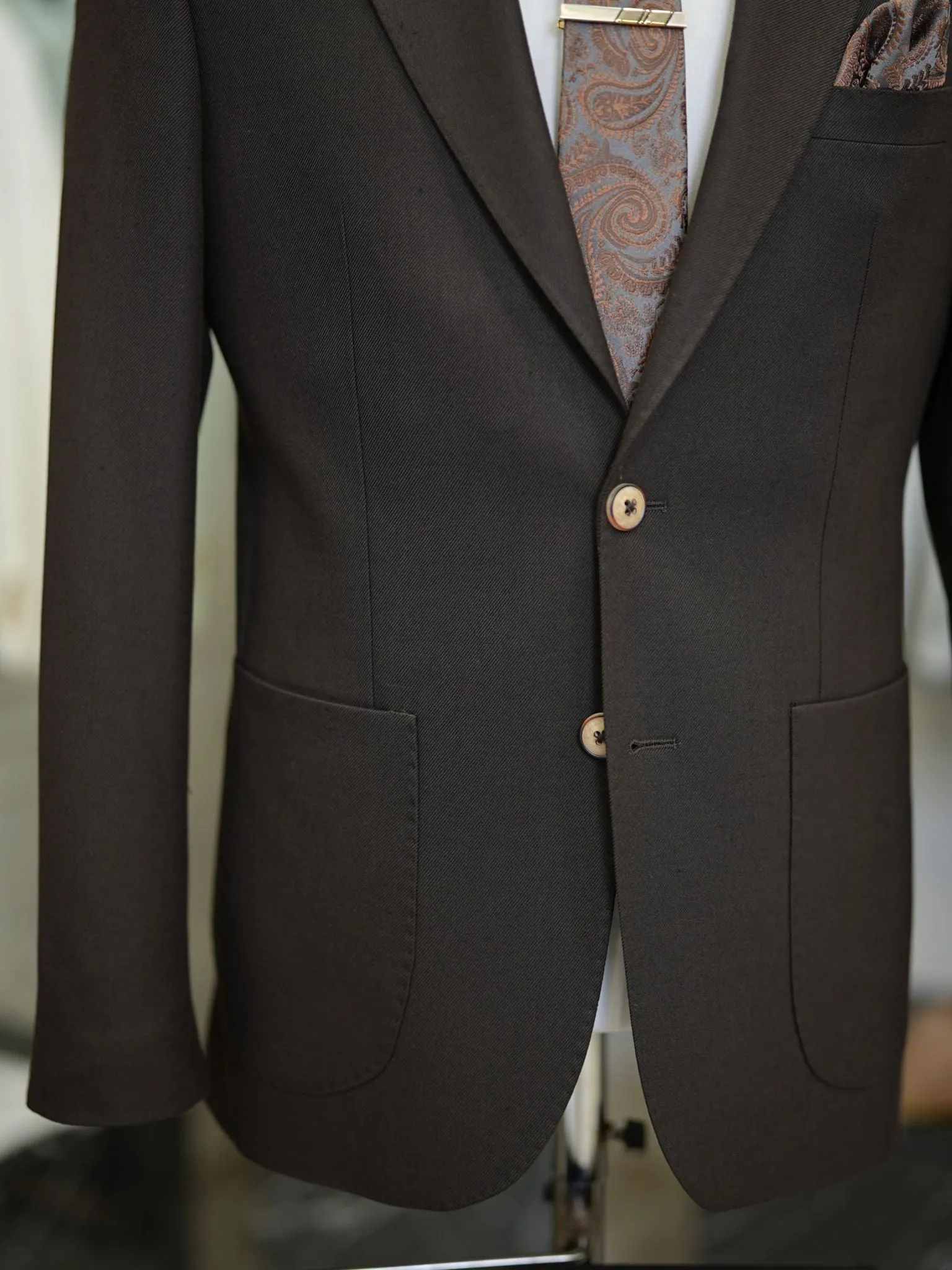 Brabion Vicenza Coffee Slim Fit 2 Piece Suit - Elevate Your Style