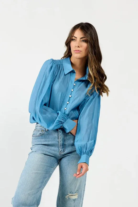 Bristol Blouse - Cornflower