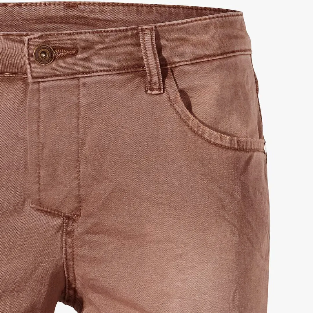 Brown Relaxed Fit Straight-Leg Jeans