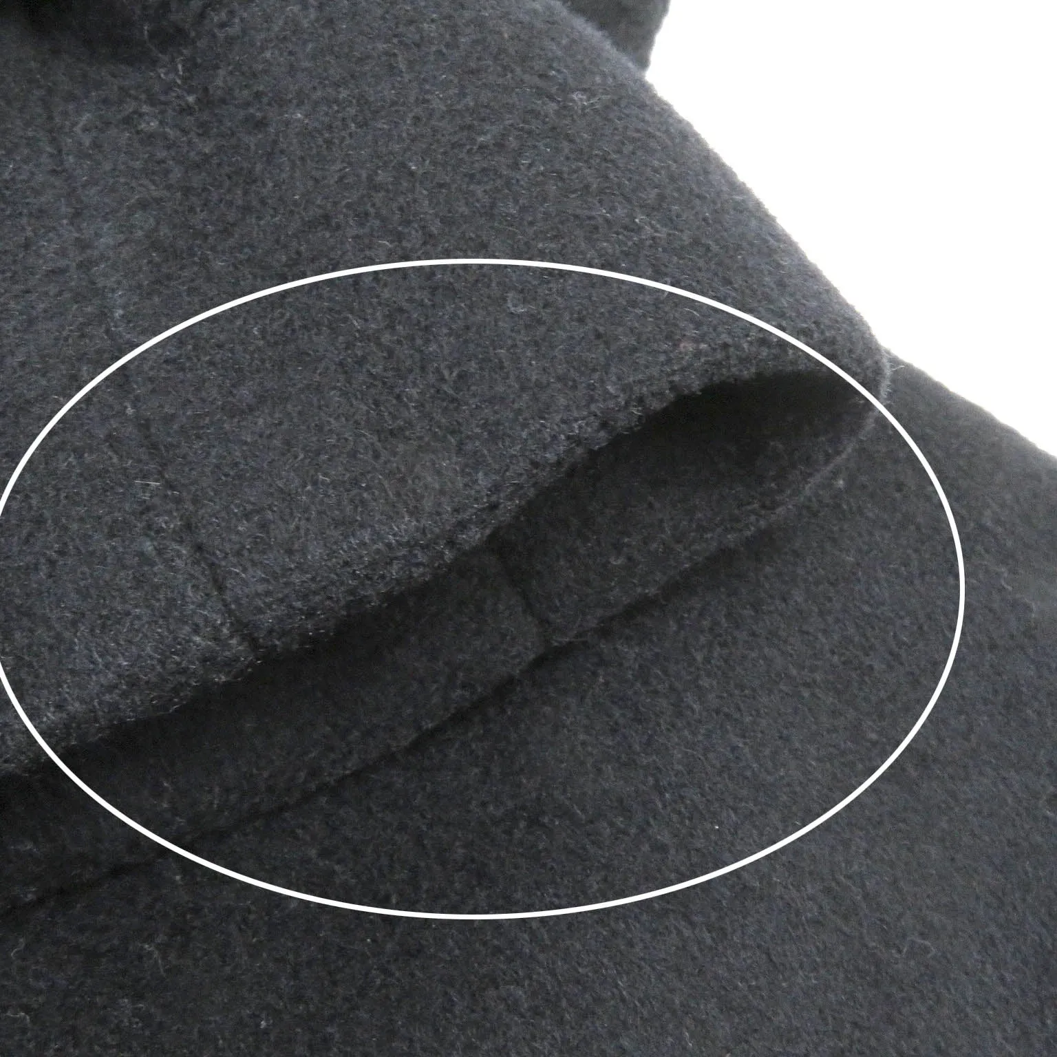 Burberry Virgin Wool Cashmere Trench Coat Black