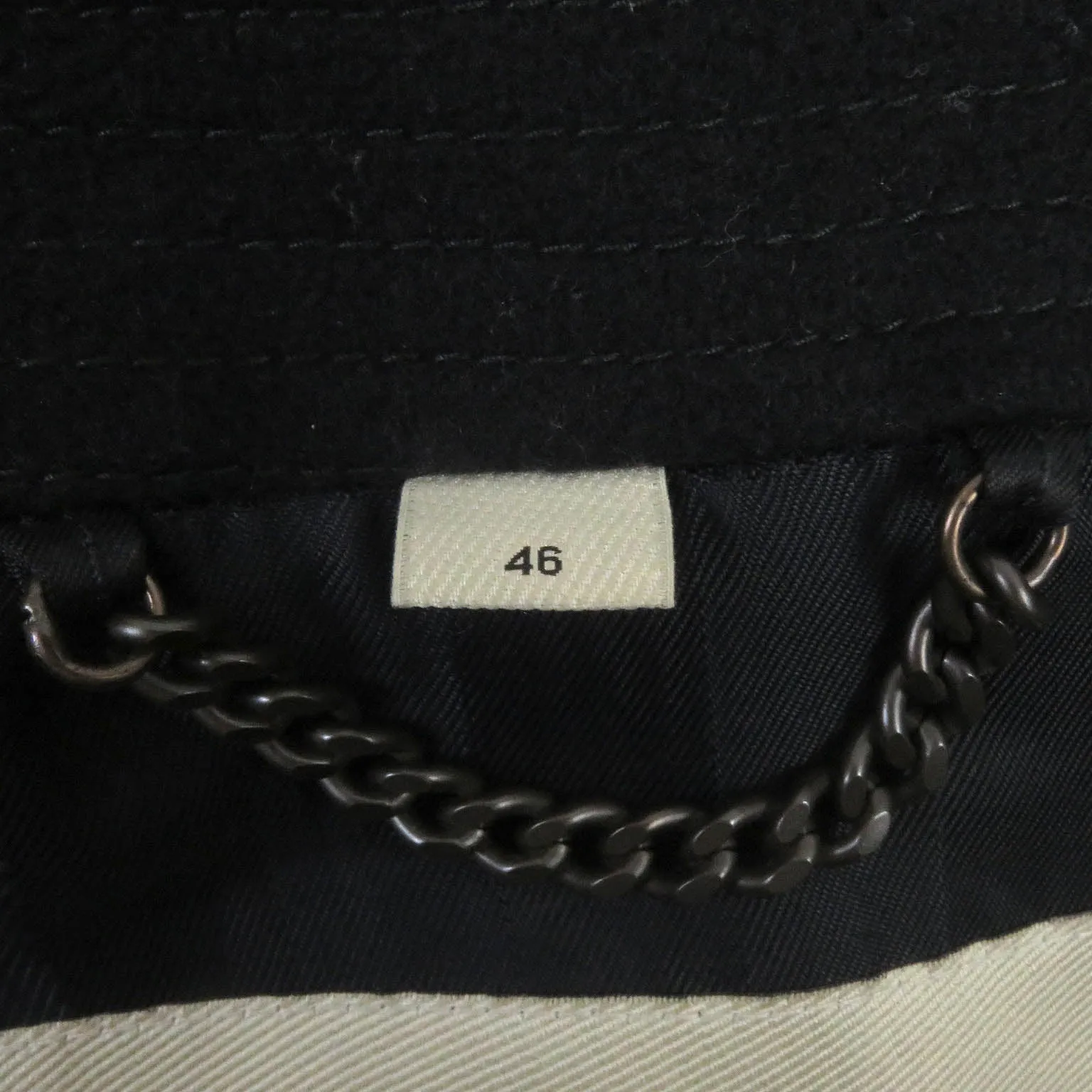 Burberry Virgin Wool Cashmere Trench Coat Black