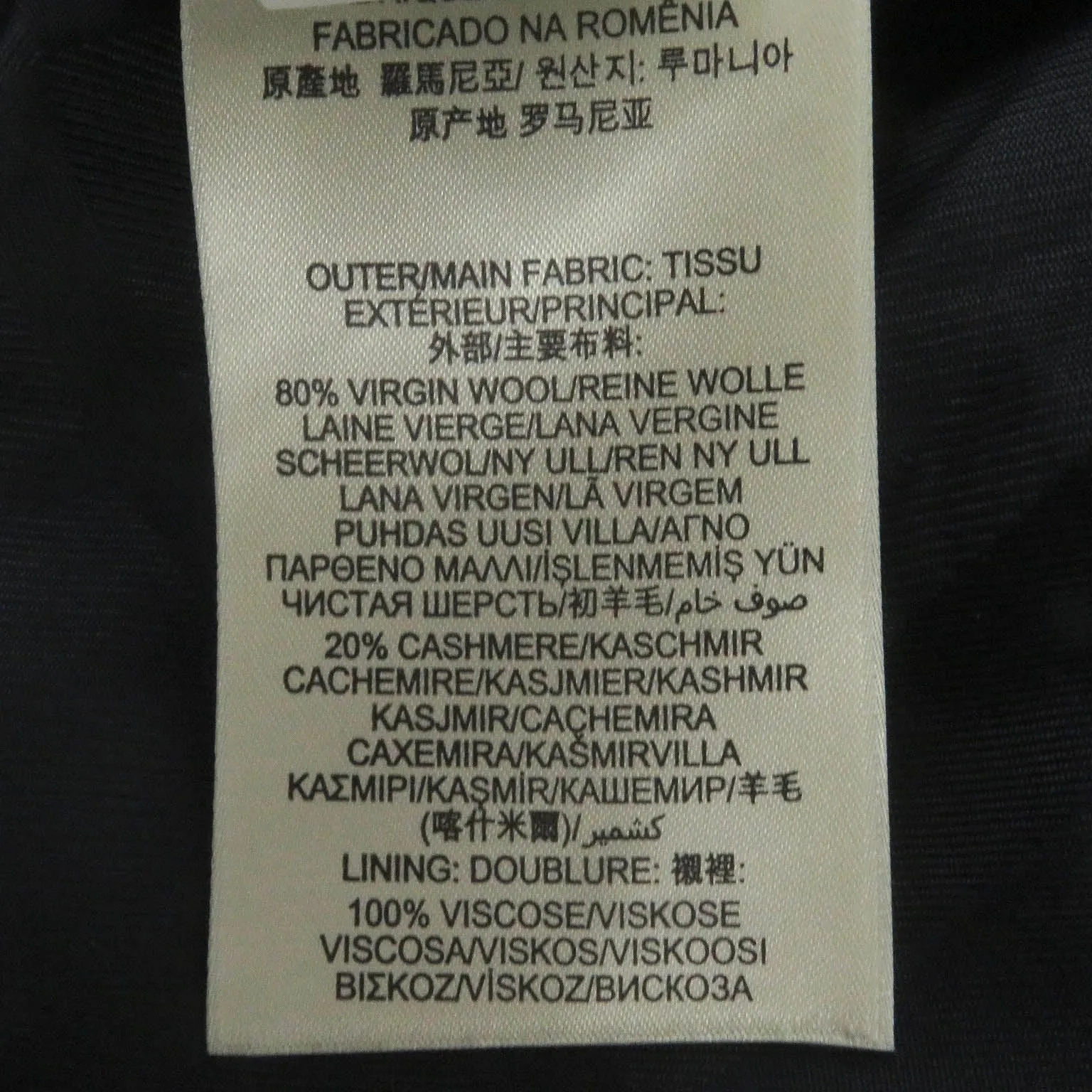 Burberry Virgin Wool Cashmere Trench Coat Black
