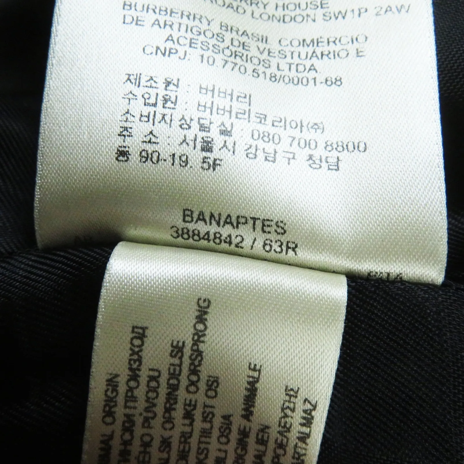 Burberry Wool Cashmere Trench Coat Black 38