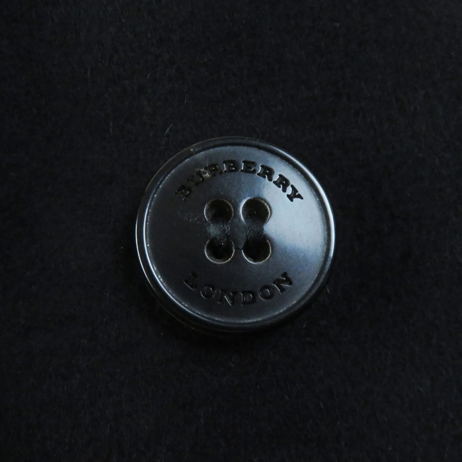 Burberry Wool Cashmere Trench Coat Black 38