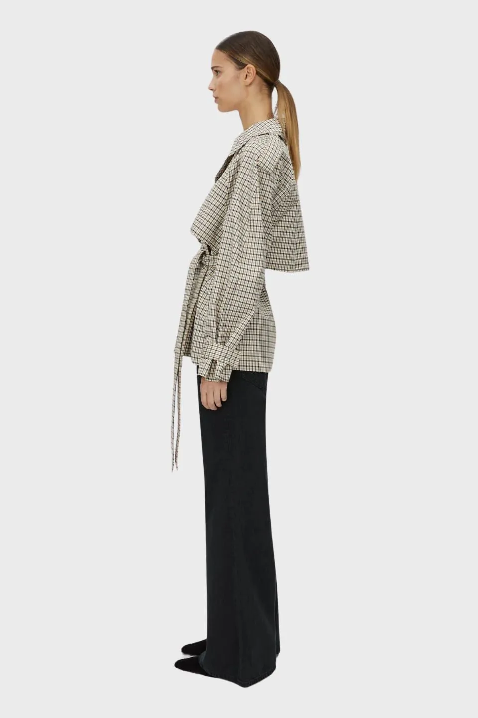 Burdock Check Trench Jacket