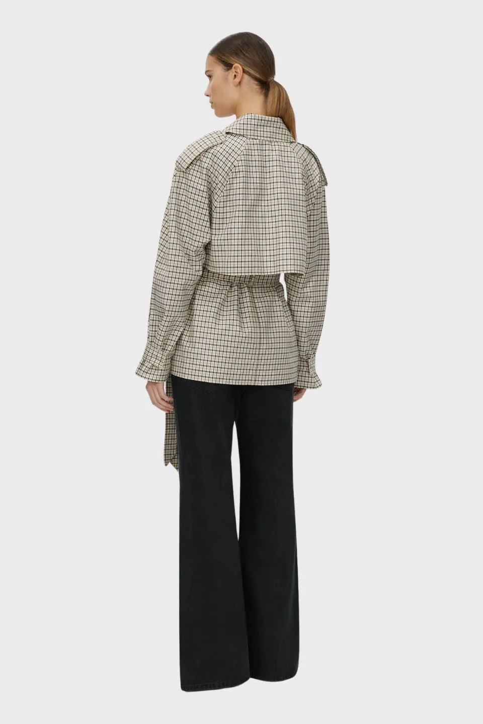 Burdock Check Trench Jacket