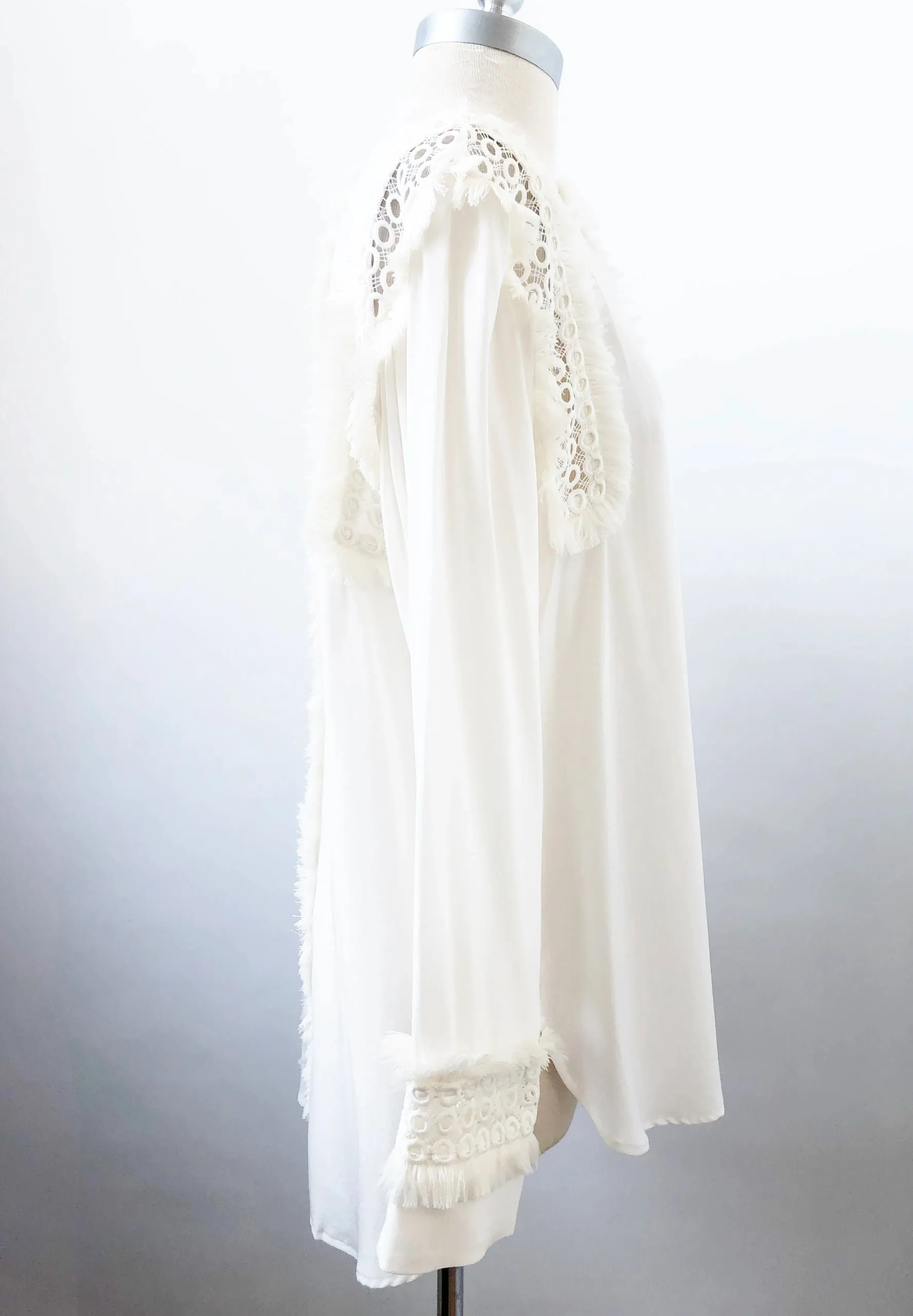 By Malene Birger Silk Embellished Blouse Size M