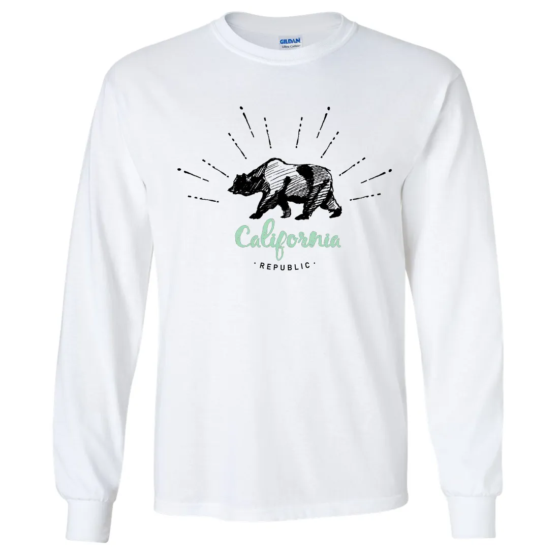 California Republic Stencil Long Sleeve Shirt