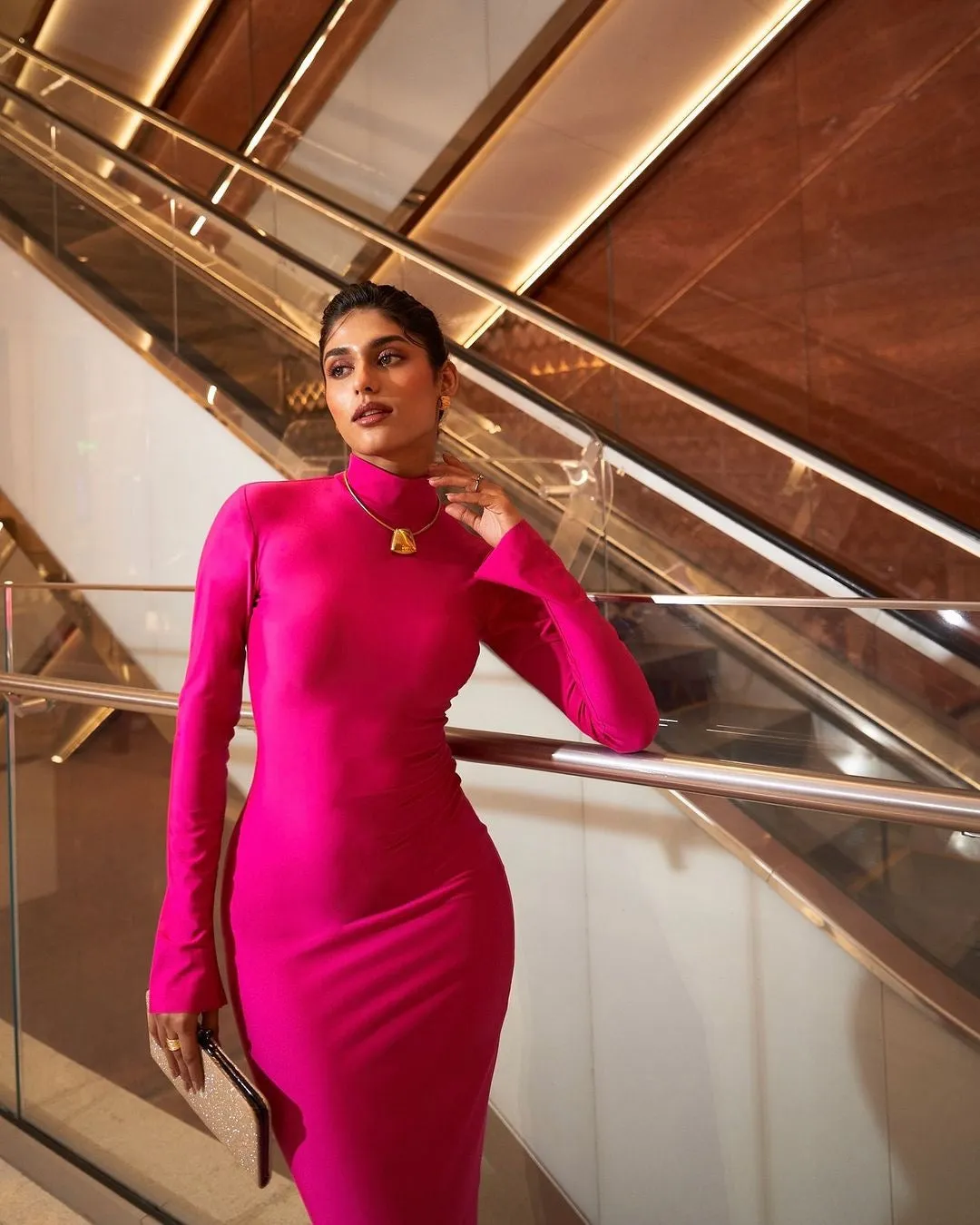 Call you mine - pink bodycon dress