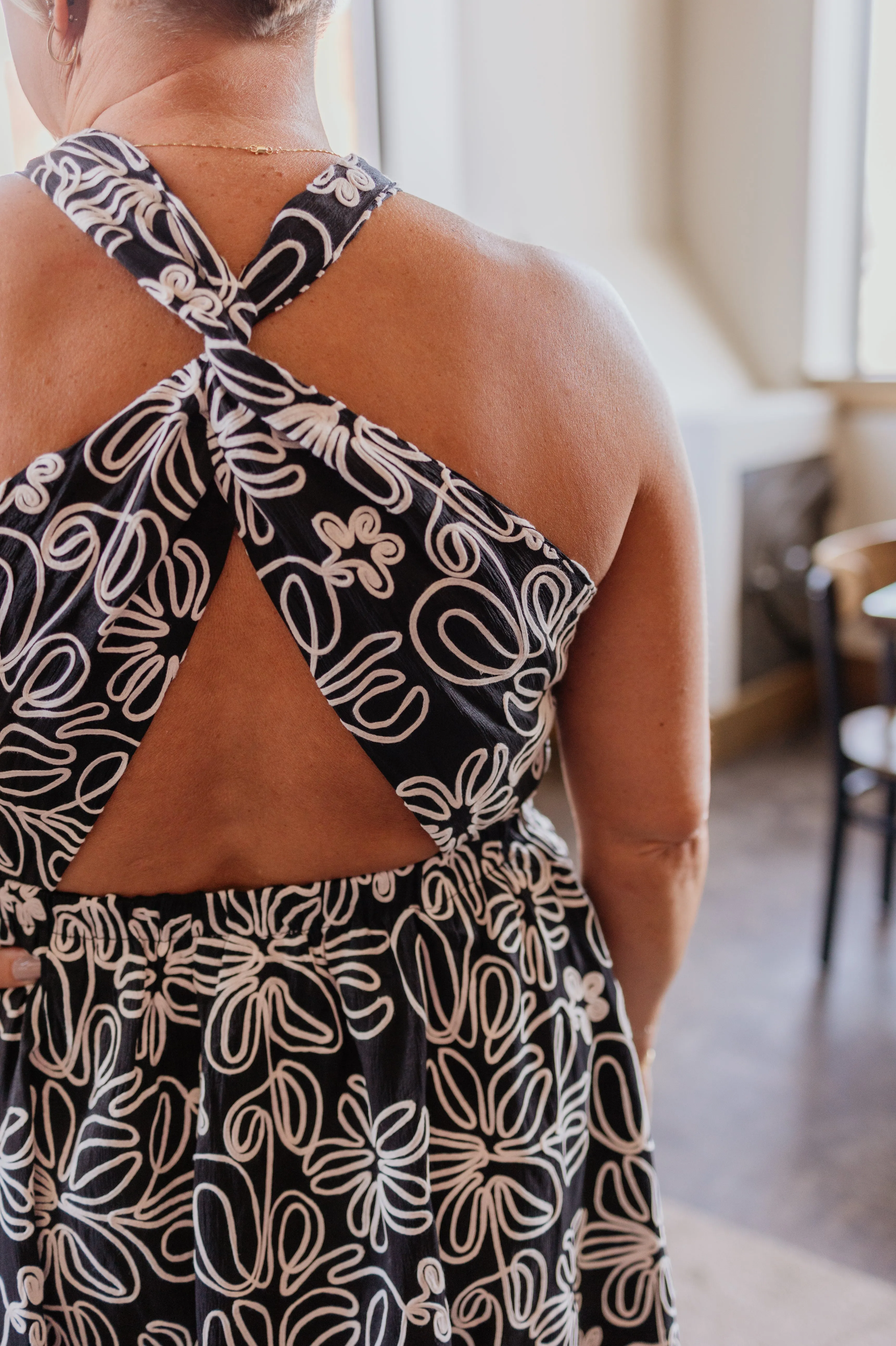 CALLIOPE FLORAL MIDI DRESS