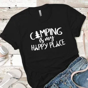 Camping Is My Happy Place 1 Premium Tees