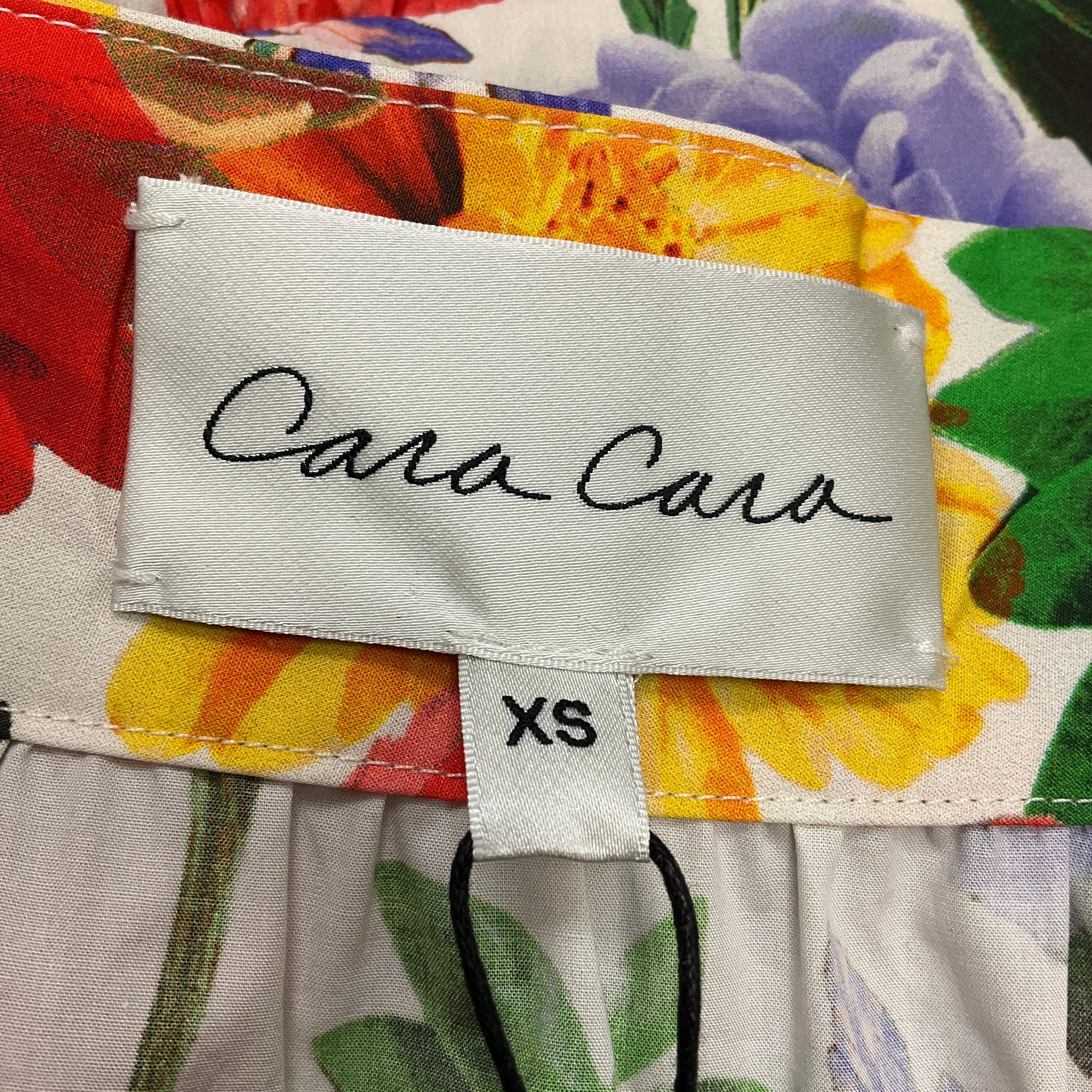 Cara Cara Red Multi Egret Blossoms Nathali Floral Maxi Skirt