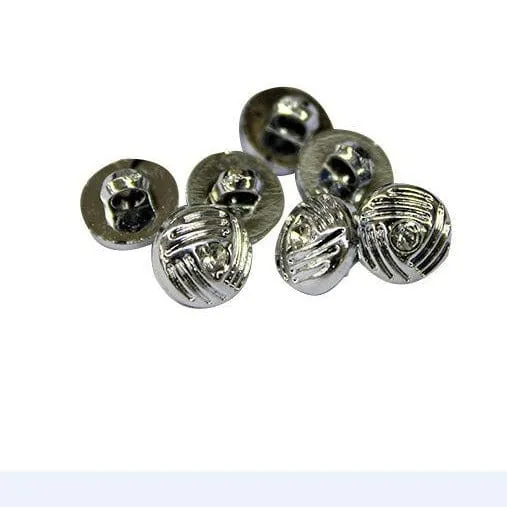 Carded Buttons Silver