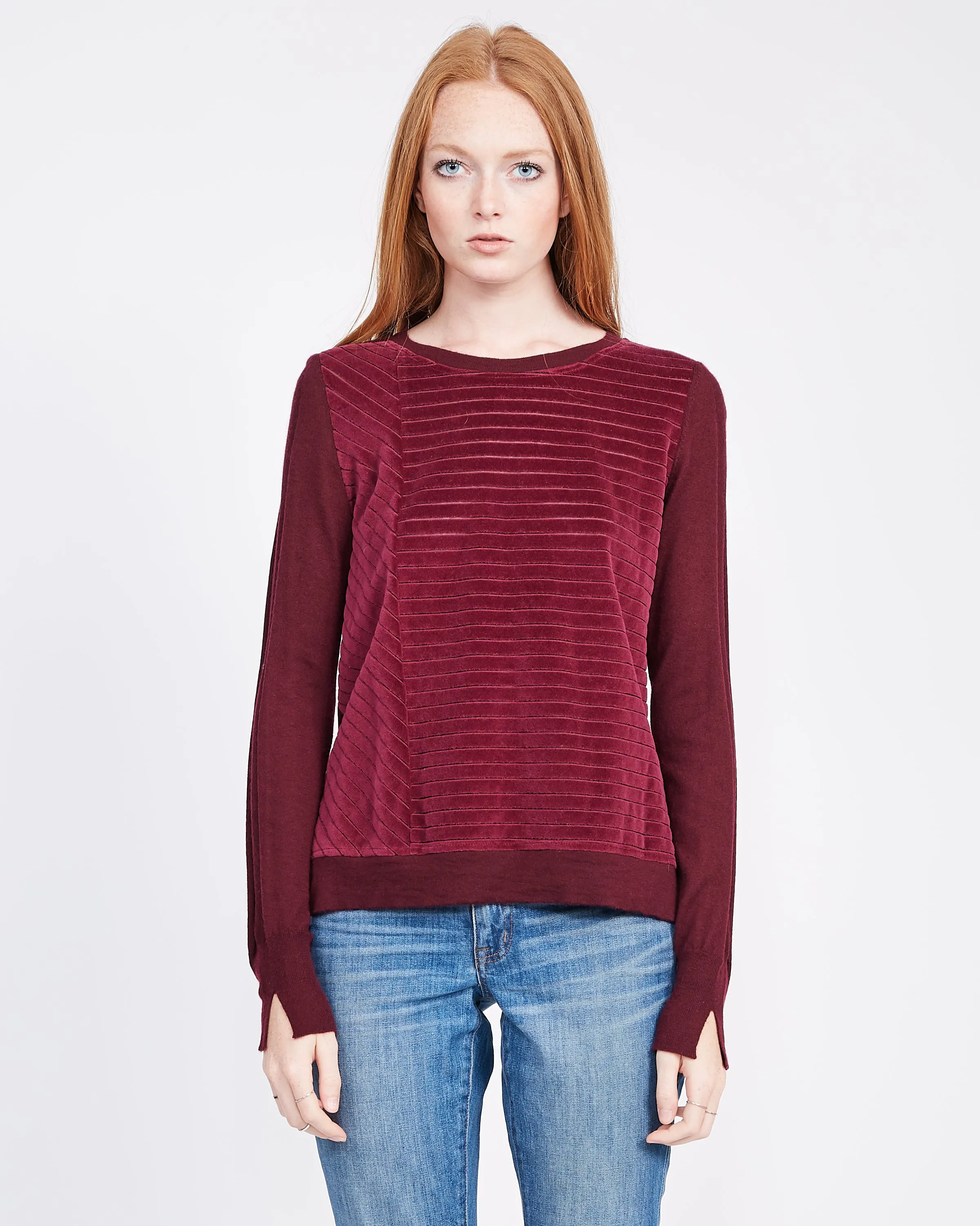 Carmen Cashmere Velour Sweater