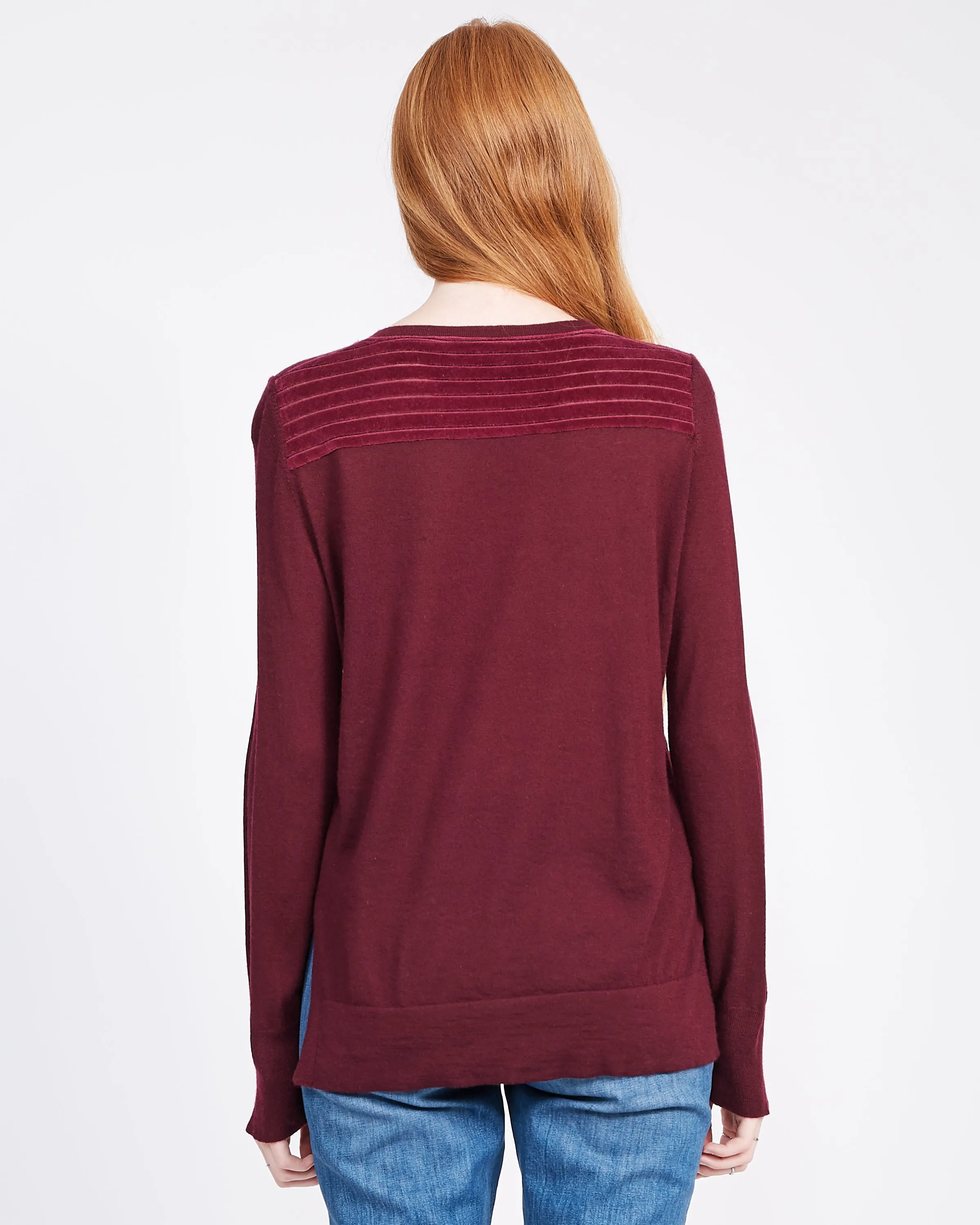 Carmen Cashmere Velour Sweater