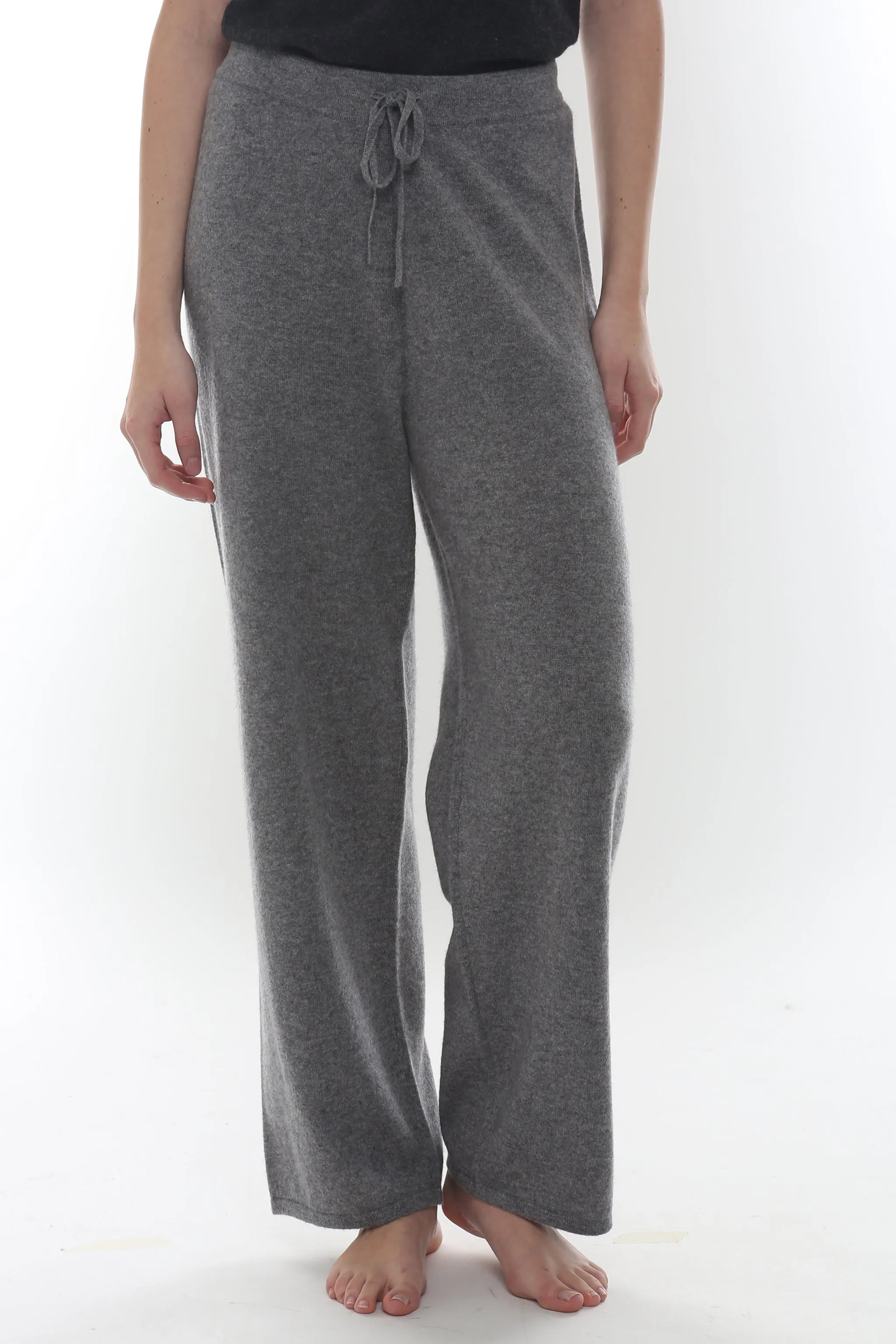 Cashmere Drawstring Wide Leg Pant