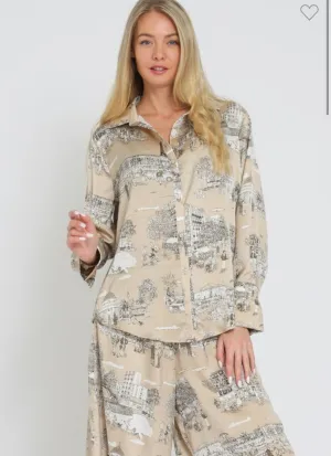 Champagne Toile Blouse